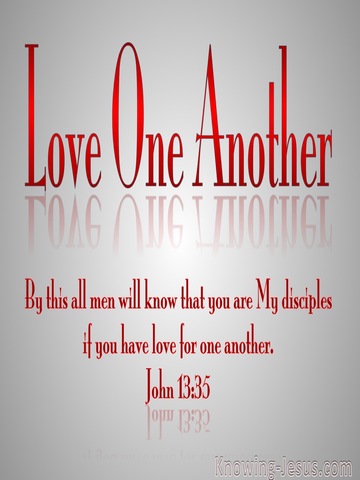 John 13:35 Love One Anothe (red)